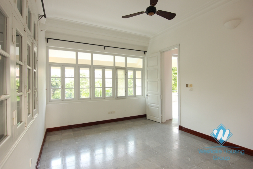 A wonderful french style villa for rent with 4 bedroom in Tay Ho, Hanoi